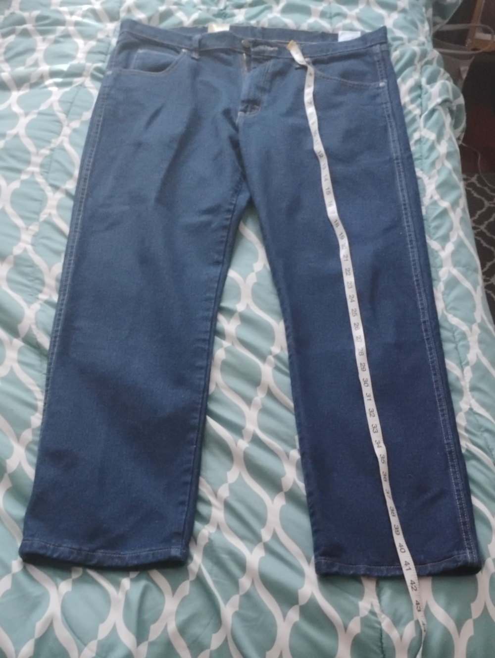 Wrangler Men's Relaxed Fit Jeans in Blue Denim